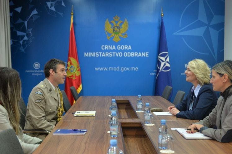 Izaslanik odbrane Ujedinjenog Kraljevstva u nastupnoj posjeti Ministarstvu odbrane Crne Gore