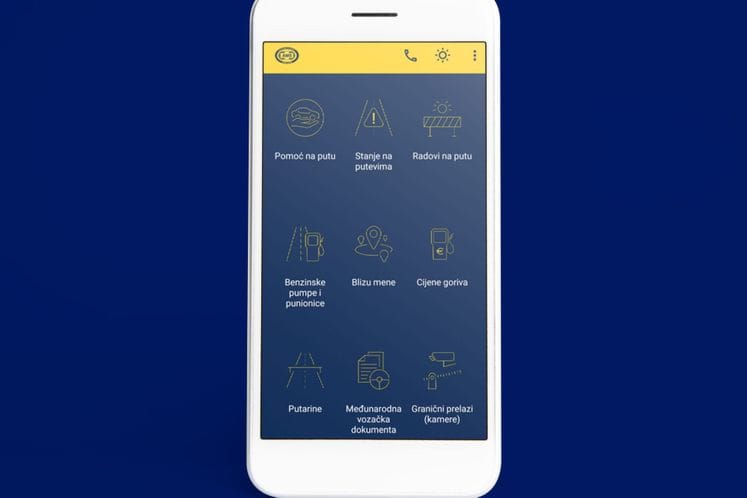 Kreirana mobilna aplikacija u cilju pružanja informacija učesnicima u saobraćaju
