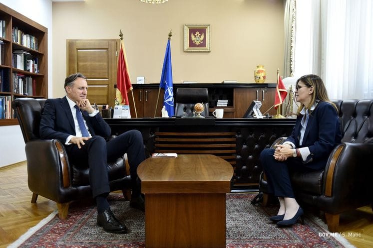 Ministar Krivokapić - ambasadorka Popa