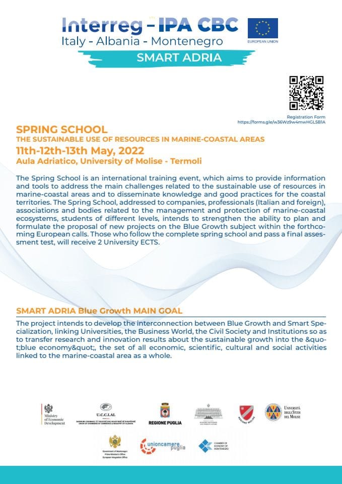 Агенда семинар-„Одрживо коришц́ење ресурса у морским и обалним подручјима“