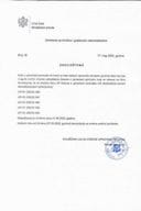 O B A V J E Š T E NJ E - shodno članu 87 Zakon o upravnom postupku vrši dostavljanje javnim obavještavanjem
