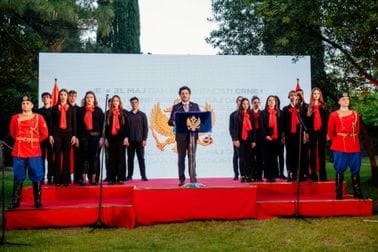 Dritan Abazović - prijem povodom Dana nezavisnosti