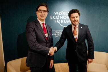 Dritan Abazović - Stevo Pendarovski, predsjednik Republike Sjeverne Makedonije