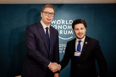 Abazović se sastao sa Vučićem u Davosu