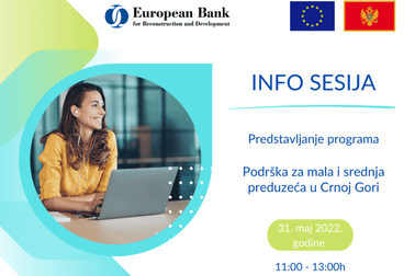 online info sesiju – predstavljanje projekta  „Unapređenje preduzetništva kroz naprednu savjetodavnu podršku i informacione servise“