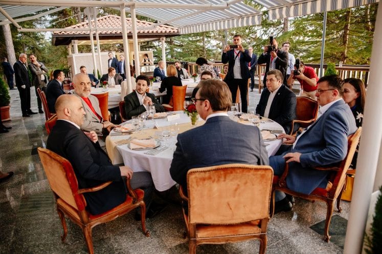 Дритан Абазовић - радна вечера са лидерима држава Западног Балкана