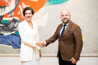 Sastanak ministarke kulture i medija Maše Vlaović sa rezidentnim koordinatorom Ujedinjenih nacija u Crnoj Gori, Piterom Lundbergom