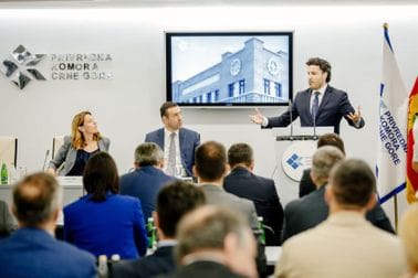 Dritan Abazović u Privrednoj komori Crne Gore