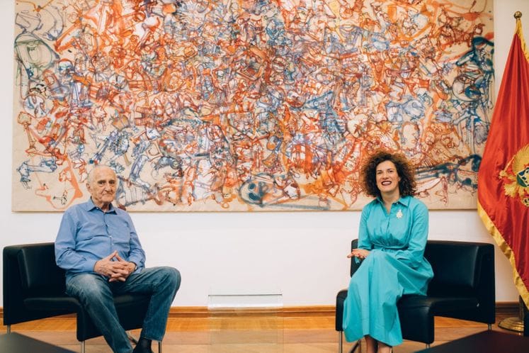 Ministarska Vlaović ugostila istaknutog crnogorskog reditelja Veljka Bulajića