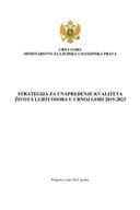 Strategija za unapređenje kvaliteta života LGBTI osoba u Crnoj Gori 2019-2023