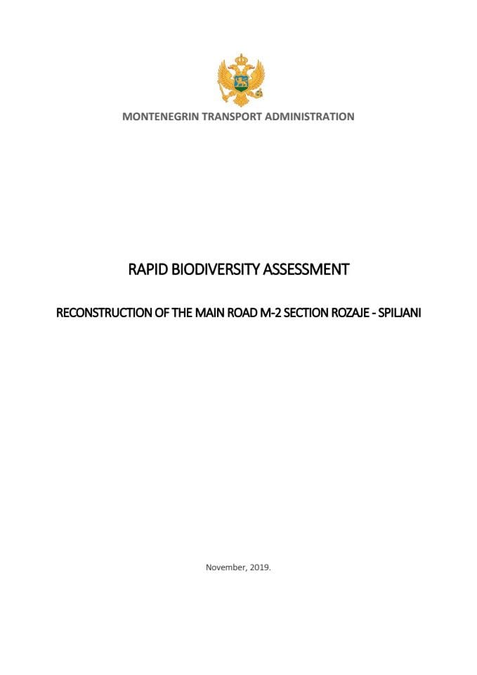 Rapid Biodiveristy Assessment_Rozaje-Spiljani_final