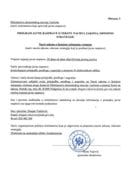 Program javne rasprave Nacrt zakona o ljetnjem računanju vremena