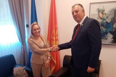 Ministar Zoran Miljanić primio novoimenovanu ambasadorku Republike Italije Andreinu  Marsellu