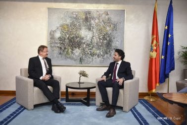 Dritan Abazović - Peter Felten, ambasador Njemačke