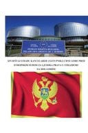 Izvještaj o radu Kancelarije zastupnika Crne Gore pred Evropskim sudom za ljudska prava u Strazburu za 2018.godinu