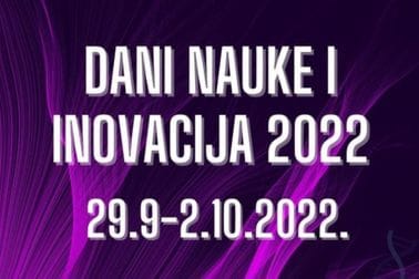 Festival "Dani nauke i inovacija 2022" od 29. septembra do 2. oktobra