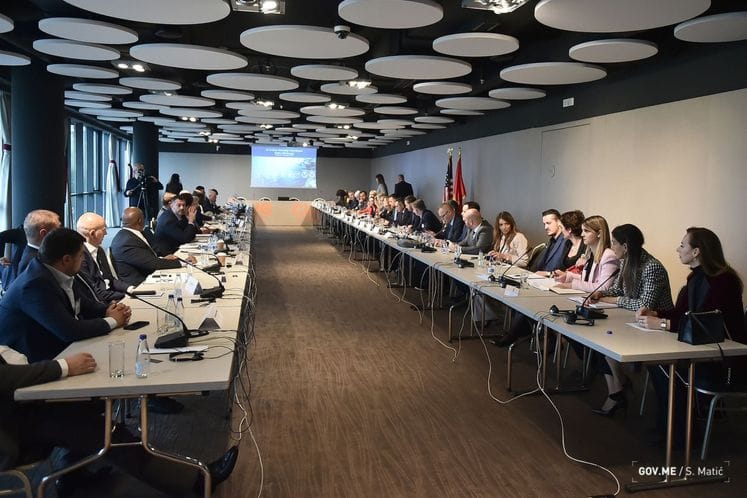 Goran Đurović, Aleksandar Damjanović i Marash Dukaj - ICT Okrugli sto sa Trgovinskom misijom SAD-a