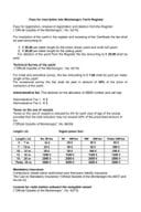 Fees for inscription into MontenegroYacht Register