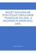 Нацрт Националне Стратегије циркуларне транзиције до 2030. с Акционим планом 2023 – 2024. година