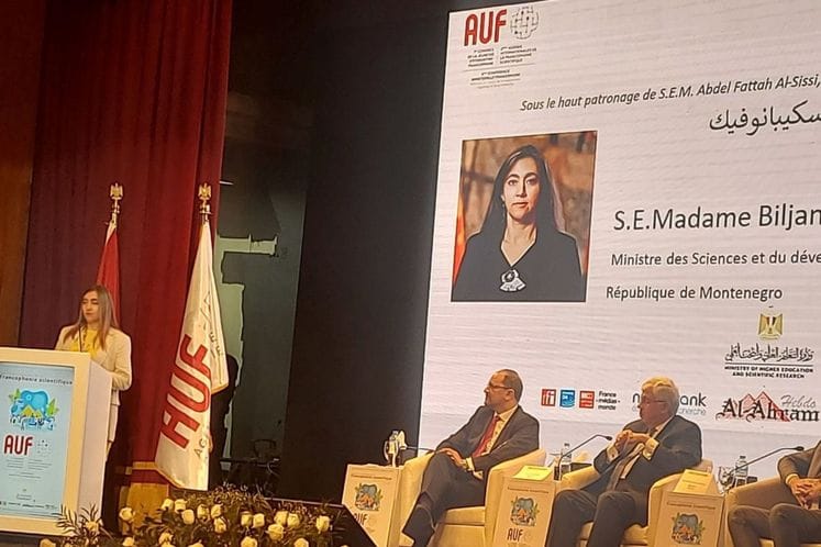 Ministarka Šćepanović na na Svjetskoj sedmici naučne frankofonije u Kairu