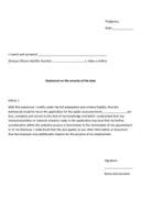 Public announcement for a local expert in the field of climate change adaptation - statement on the veracity of the data
