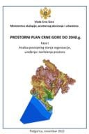 Prethodno učešće javnosti na Koncept Prostornog plana Crna Gore - Analiza postojećeg stanja organizacije, uređenja i korišćenja prostora