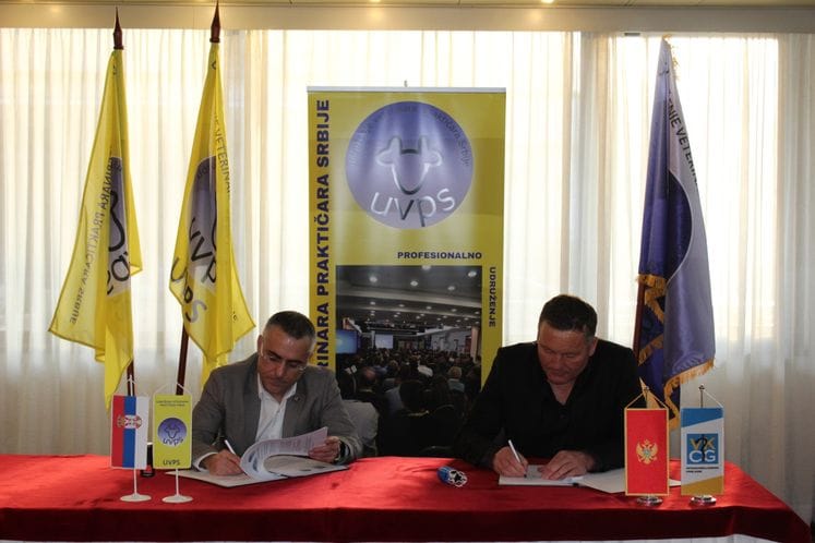 Potpisan Sporazum o saradnji između Veterinarske komore Crne Gore i Udruženja veterinara praktičara Srbije