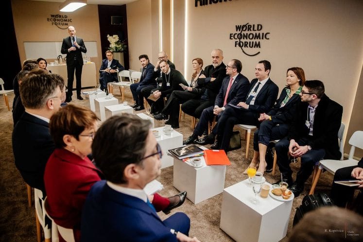 Dritan Abazović - Diplomatski dijalog o Zapadnom Balkanu u Davosu