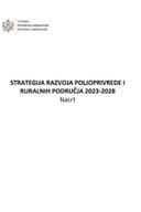 Стратегија развоја пољопривреде и руралних подруцја Нацрт