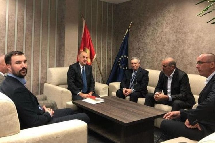 Lalošević i Simonović ugostili predsjednika Evropske mačevalačke konfederacije, Đorđa Skarsa