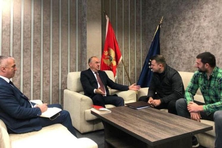 Predsjednik Opštine Zeta i AK "Zeta" u posjeti Ministarstvu sporta i mladih Crne Gore