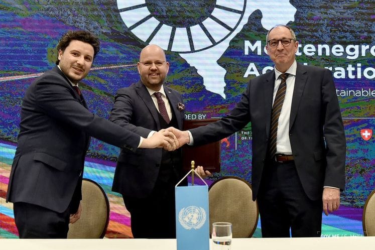 УН Црна Гора и владе Црне Горе и Швајцарске потписале споразум о контрибуцији у Фонд за убрзани развој