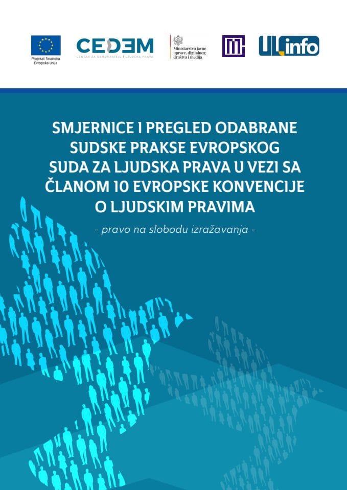 Smjernice i pregled odabrane sudske prakse ESLJP u vezi sa članom 10 Evropske konvencije o ljudskim pravima