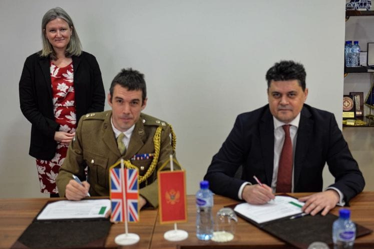 Potpisan Plan bilateralne saradnje na polju odbrane za 2023. godinu između Crne Gore i UK