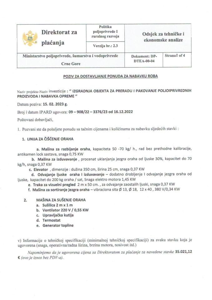 Crnogorska verzija 4 strane