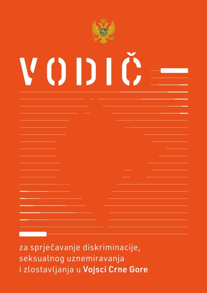 Водич за спрјечавање дискриминације, сексуалног узнемиравања и злостављања у Војсци Црне Горе