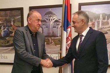 Lalošević sa ministrom sporta Srbije, Zoranom Gajićem