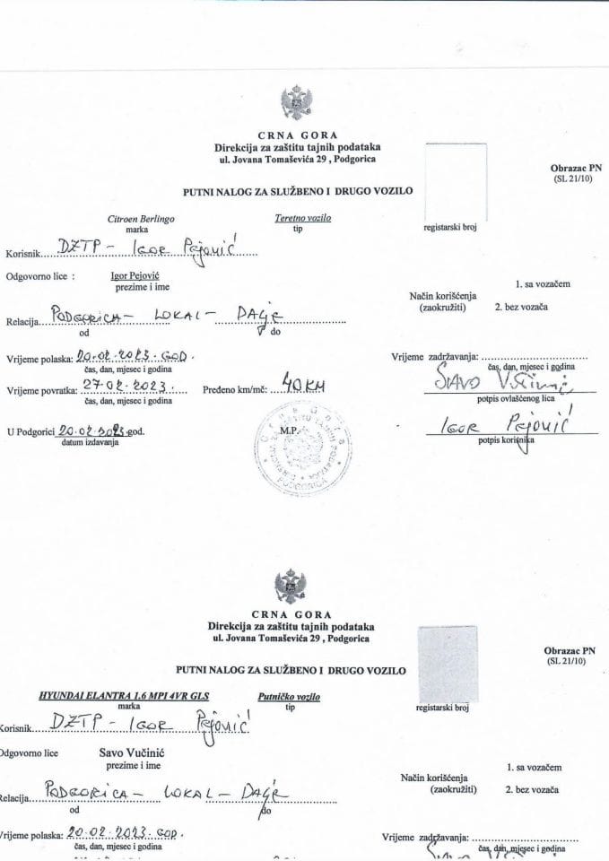 Putni nalozi 20.02.-27.02.2023.