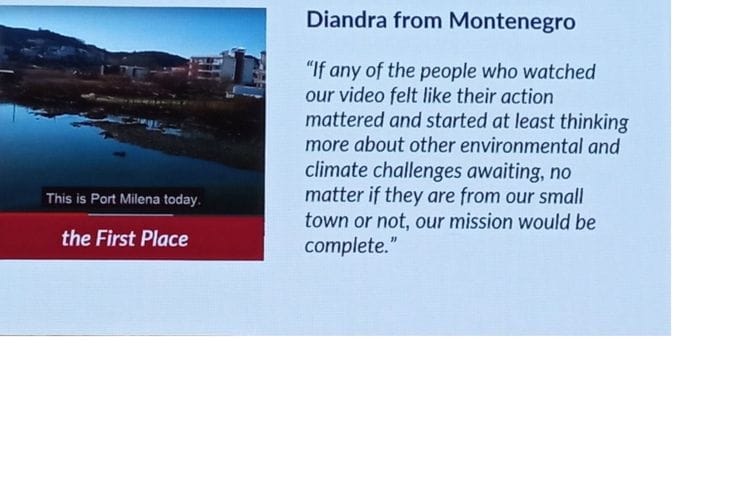 Diandra Kočan iz Ulcinja, najbolji je mladi ekoreporter u svijetu