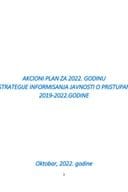 Akcioni plan za 2022. godinu za sprovođenje Strategije informisanja javnosti o pristupanju Crne Gore EU 2019-2022 godine