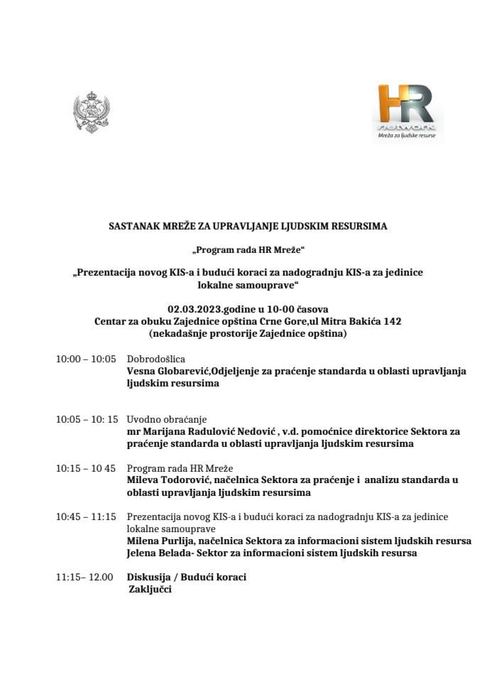 Agenda 02.03.2023