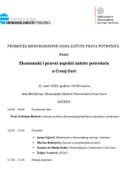 Agenda-Promocija Medjunarodnog dana zastite potrosaca na Ekonomksom fakultetu