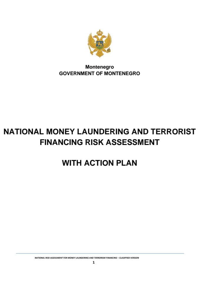 National Risk Assessment Of Money Laundering And Terrorist Financing 2020