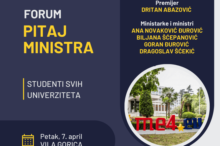 Premijer i ministri sa studentima na šestom Forumu „Pitaj ministra!