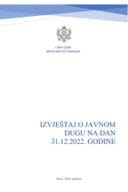Izvještaj o javnom dugu na dan 31.12.2022. godine