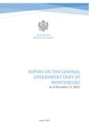 Report on the General Government debt of Montenegro as of December 31, 2022