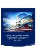 Izvještaj o radu Kancelarije zastupnika Crne Gore pred Evropskim sudom za ljudska prava za 2022. godinu