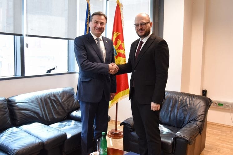 Ministar Adrović se sastao sa ambasadorom Ukrajine u Crnoj Gori Olegom Gerasimenkom