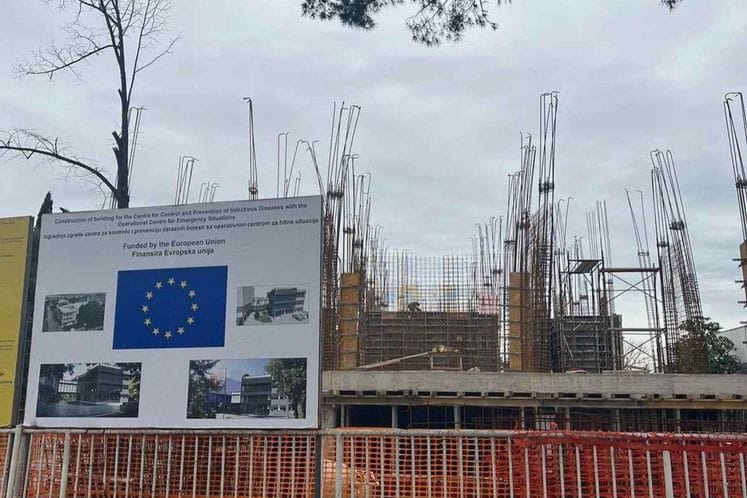 Radovi na izgradnji Centra za kontrolu i prevenciju infektivnih bolesti sa operativnim centrom za vanredne situacije odvijaju se planiranom dinamikom