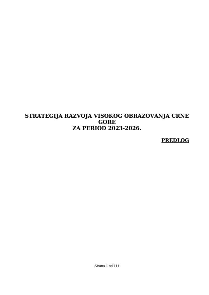 Приједлог - Стратегија ВО за јавну расправу 24.04.